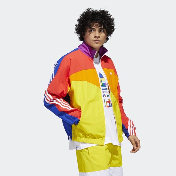 NWT Adidas pride off center rainbow jacket - Picture 11 of 15